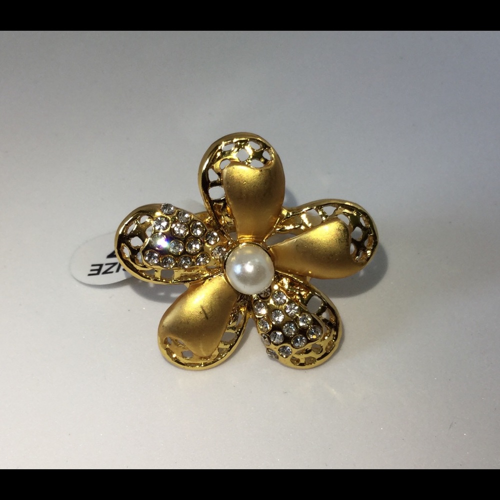 *$21 TODAY ONLY* 14k Gold filled ring pearl center